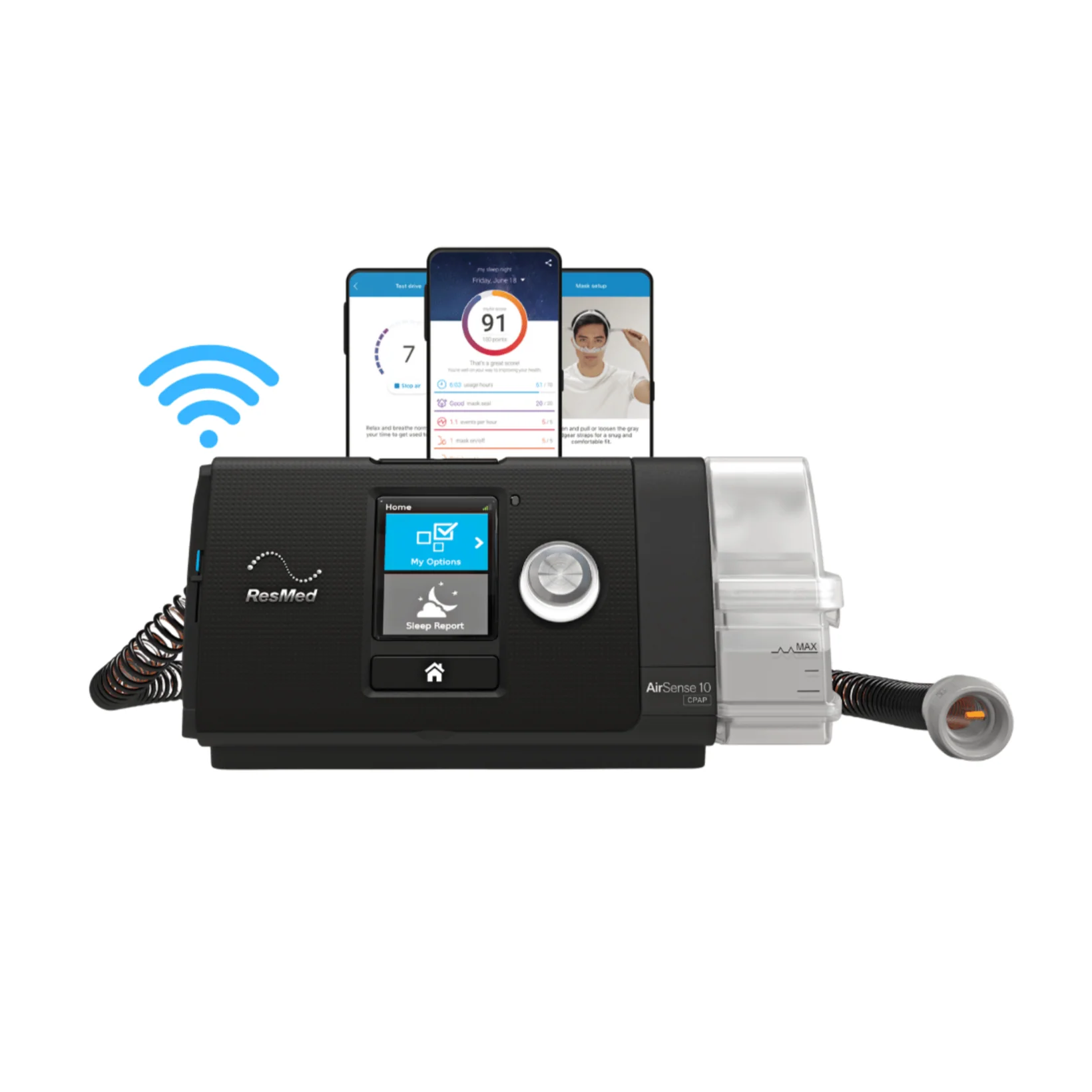 AirSense 10 AutoSet with P10 Nasal Pillow Mask Bundle - Image 2