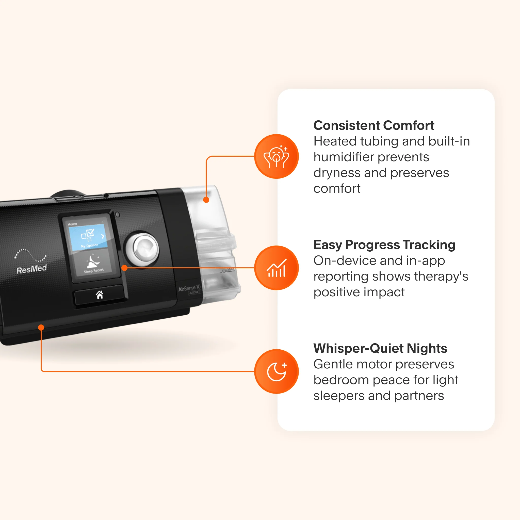 AirSense 10 AutoSet with P10 Nasal Pillow Mask Bundle - Image 6