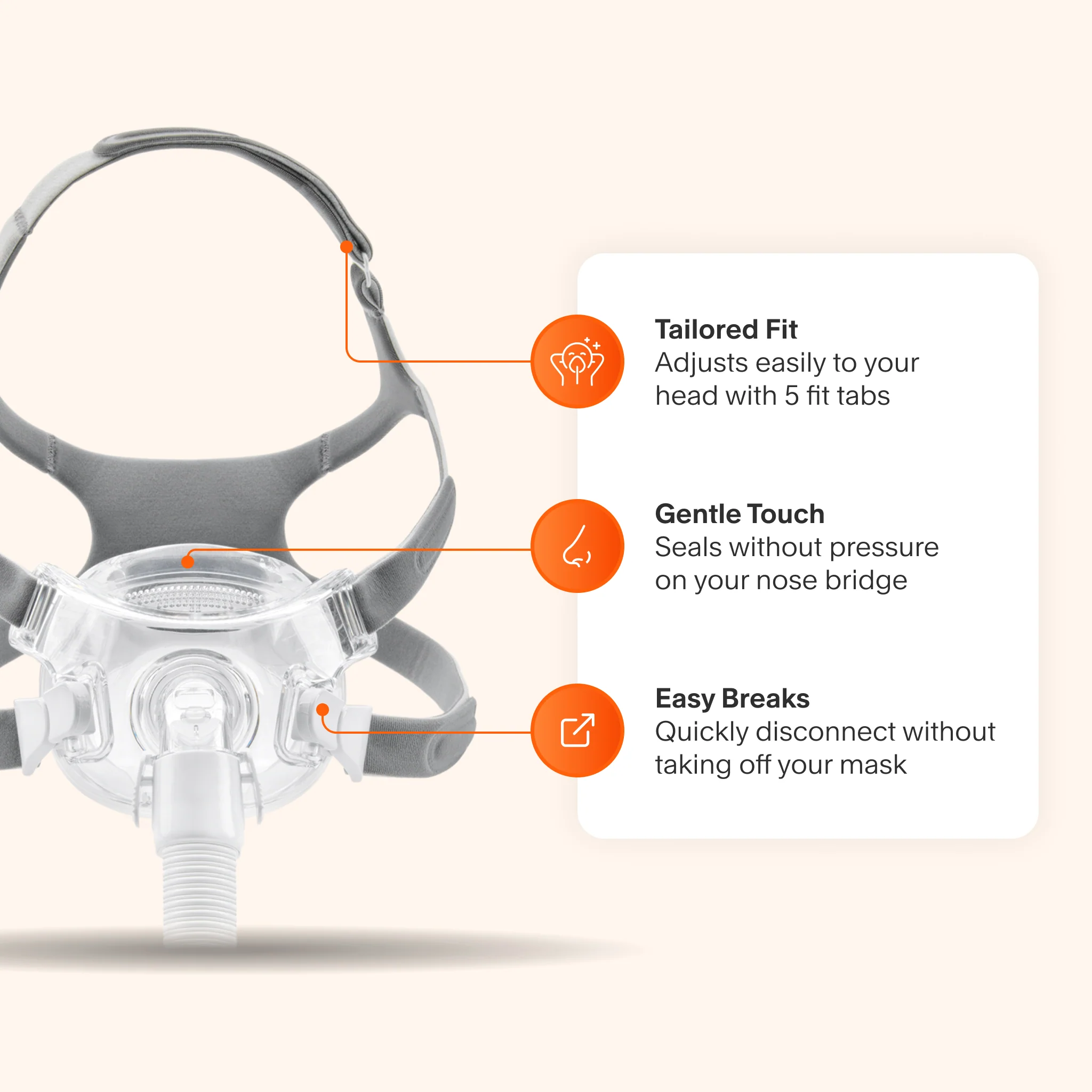 Amara View Full Face CPAP Mask with Headgear - Image 4