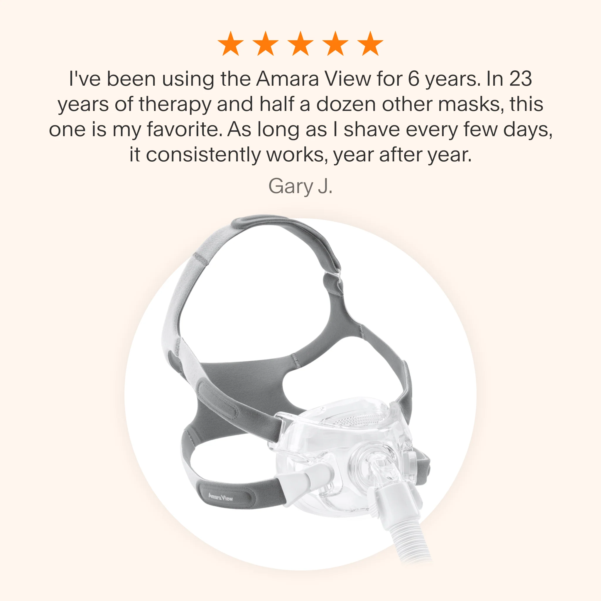 Amara View Full Face CPAP Mask with Headgear - Image 5