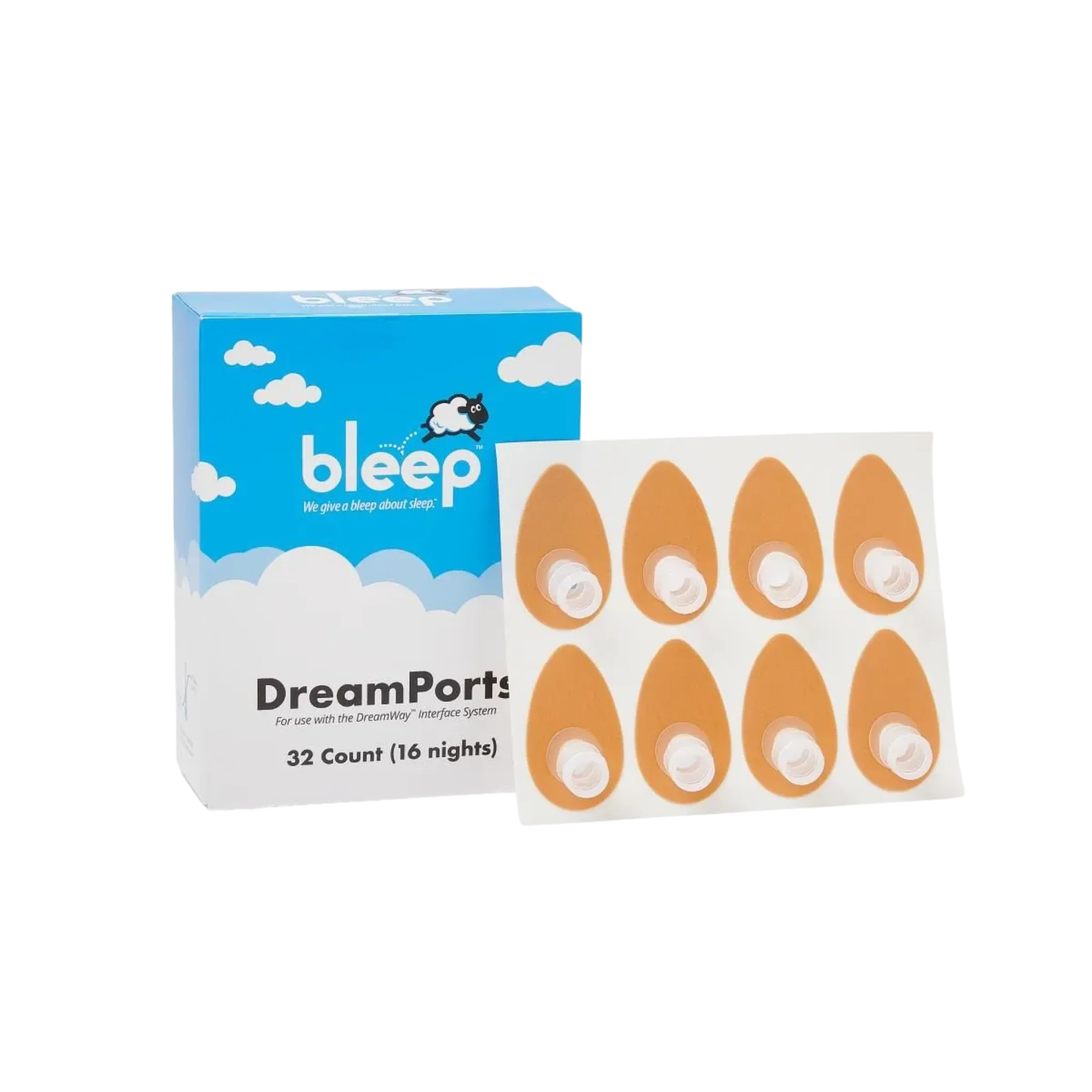 Bleep DreamPort Adhesive Patches (Box of 32, 16-Night Supply) - Image 3