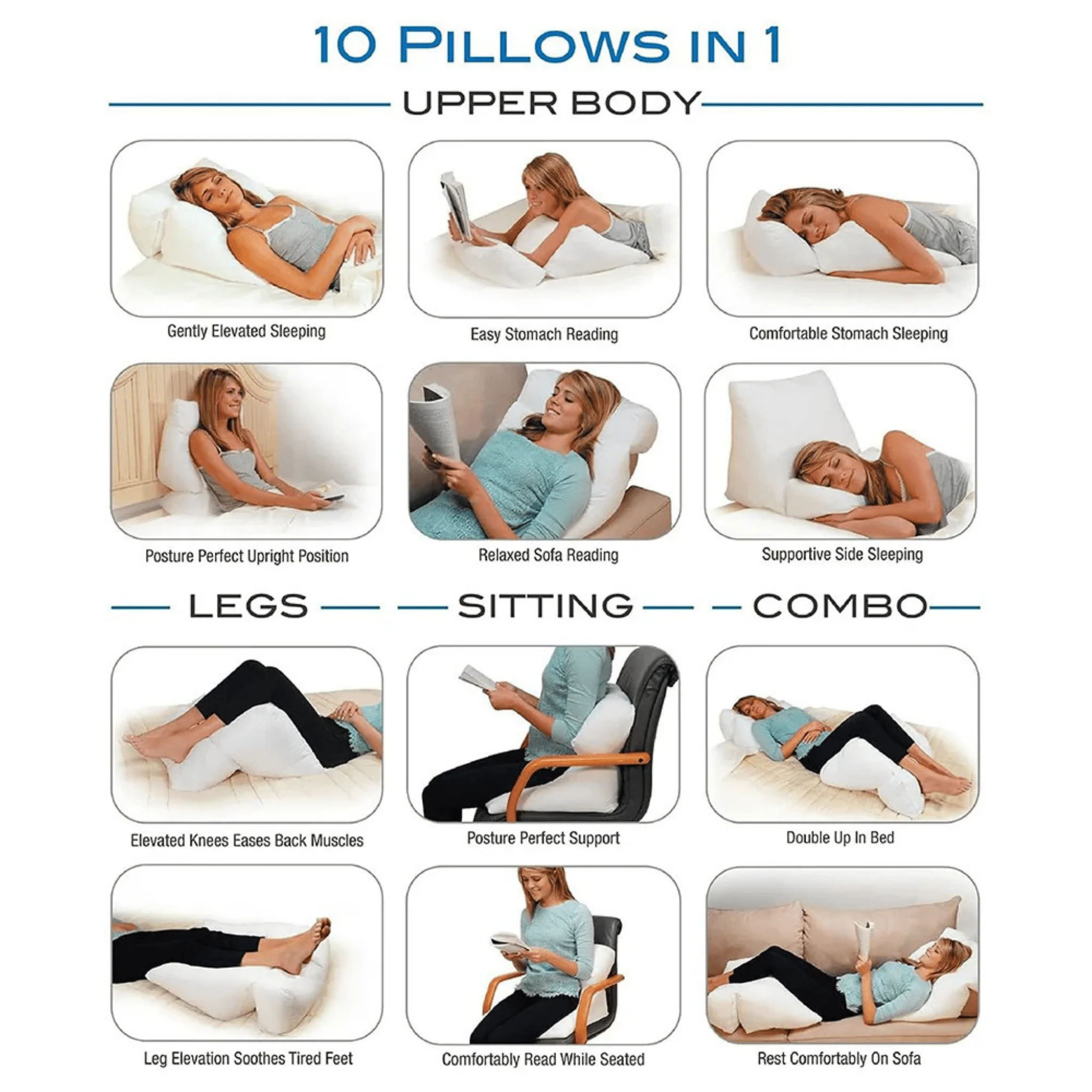 Contour 10 in 1 Flip Pillow - Image 3
