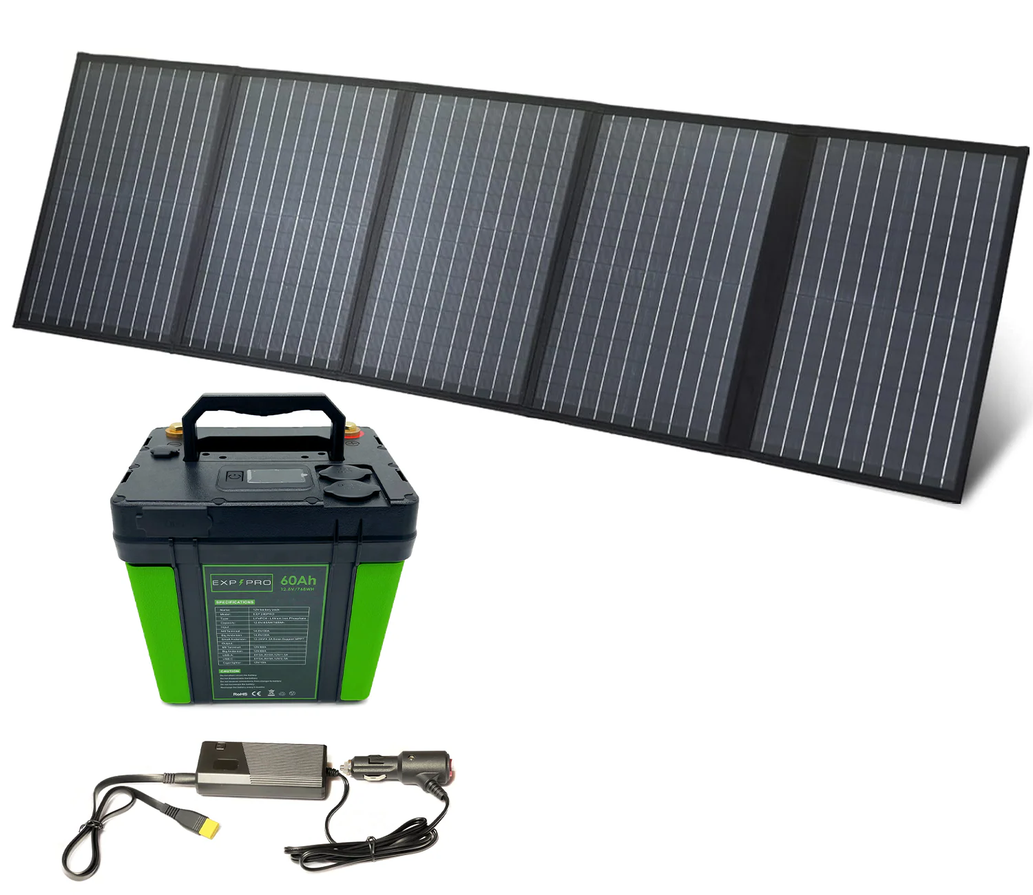 EXP240PRO 786 Wh CPAP Battery + 100 Watt Solar Panel Bundle - Image 16