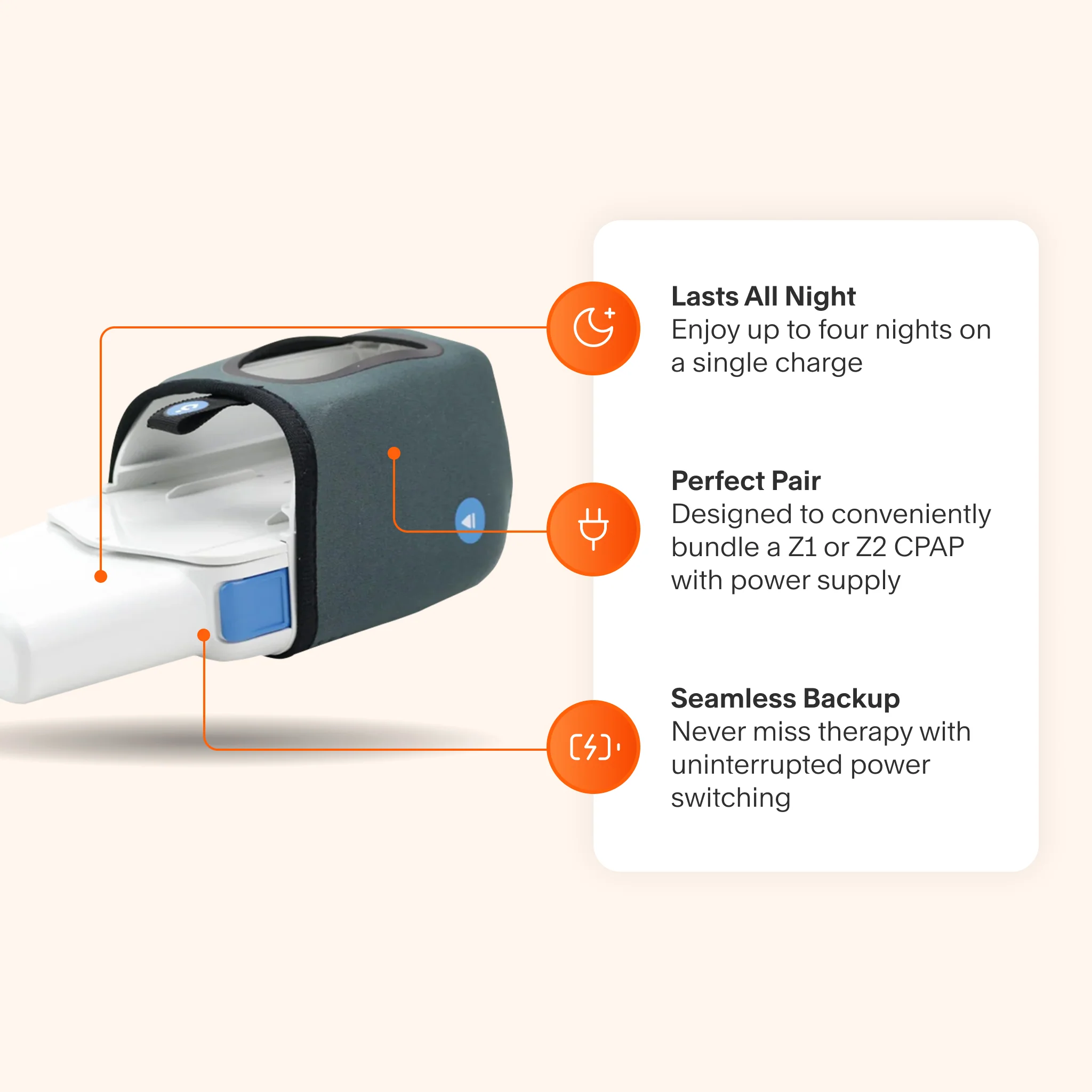 Z1/Z2 CPAP Extended Battery - Image 3