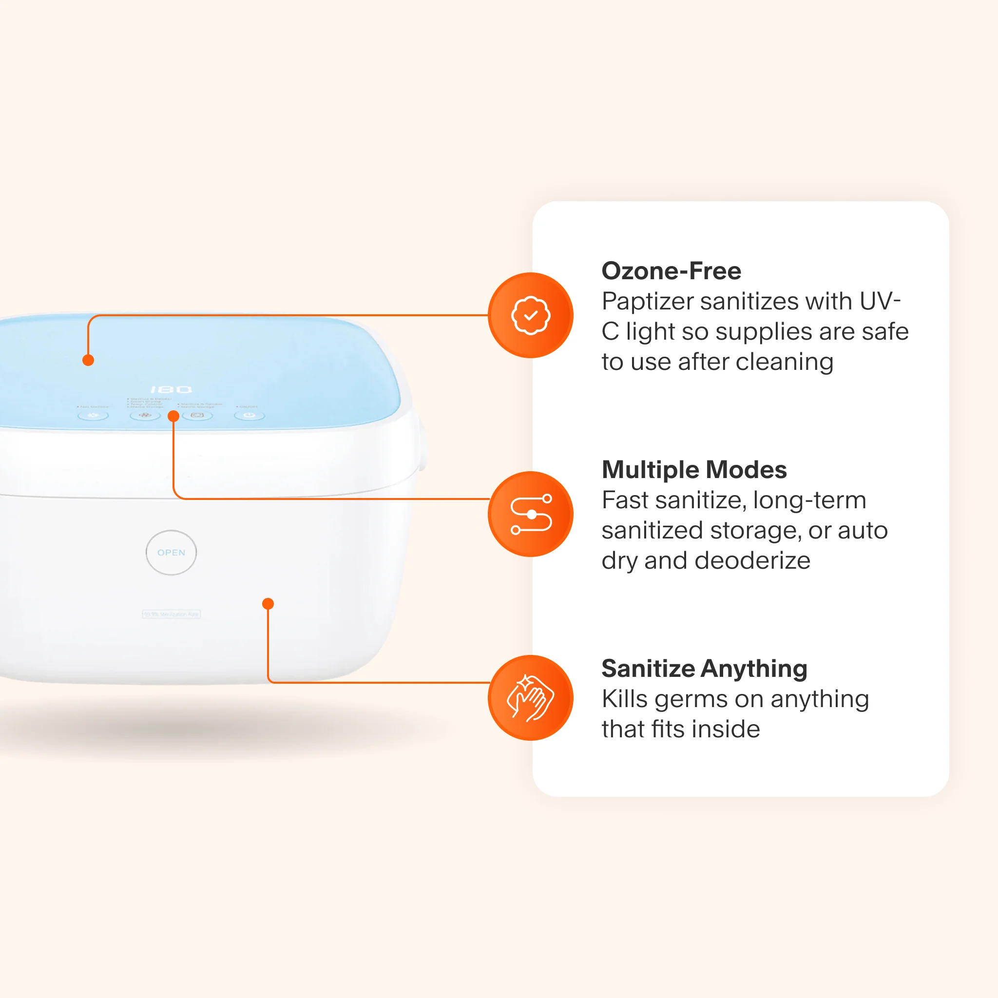 Liviliti Paptizer UVC LED Smart CPAP Sanitizer - Image 4