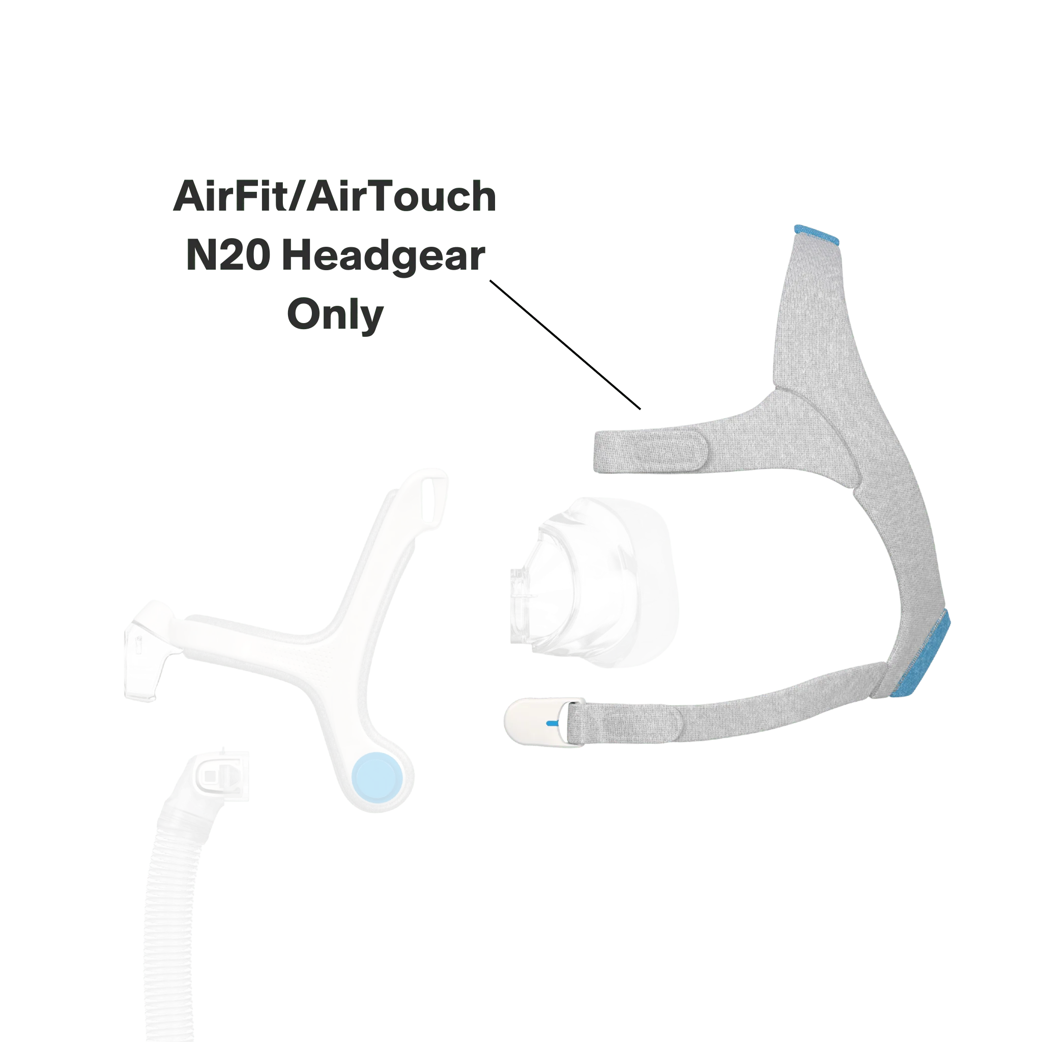 Headgear for AirFit N20 & AirFit N20 for Her Nasal CPAP Masks - Image 2