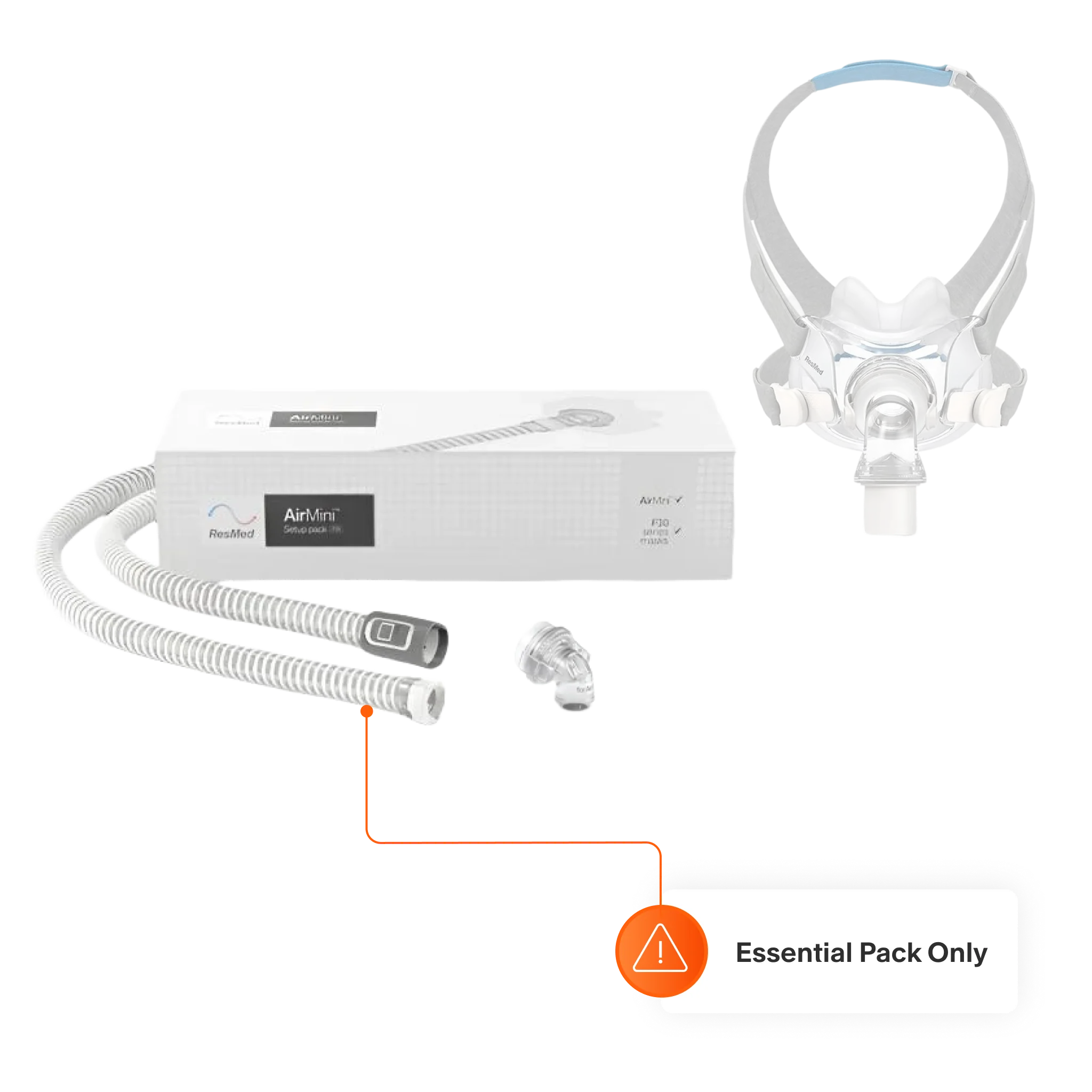 AirMini Mask Setup Pack for AirFit F30 Full Face CPAP Mask - Image 3