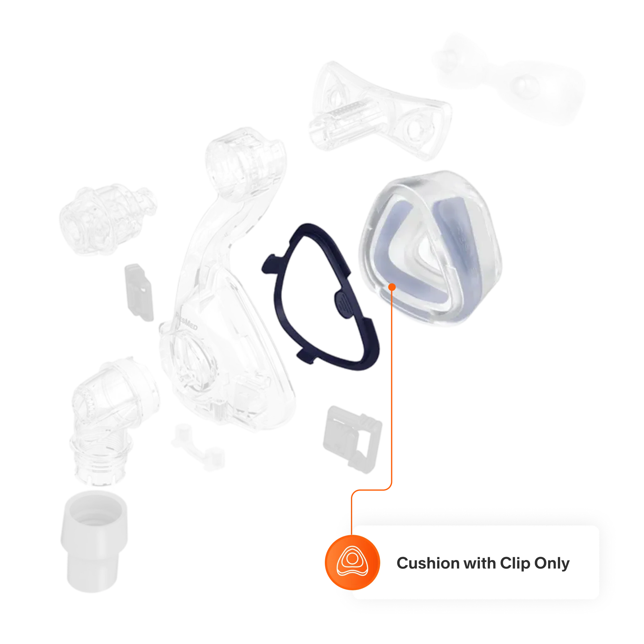 ActiveCell Cushion with Clip for Mirage Activa LT and Mirage SoftGel - Image 5