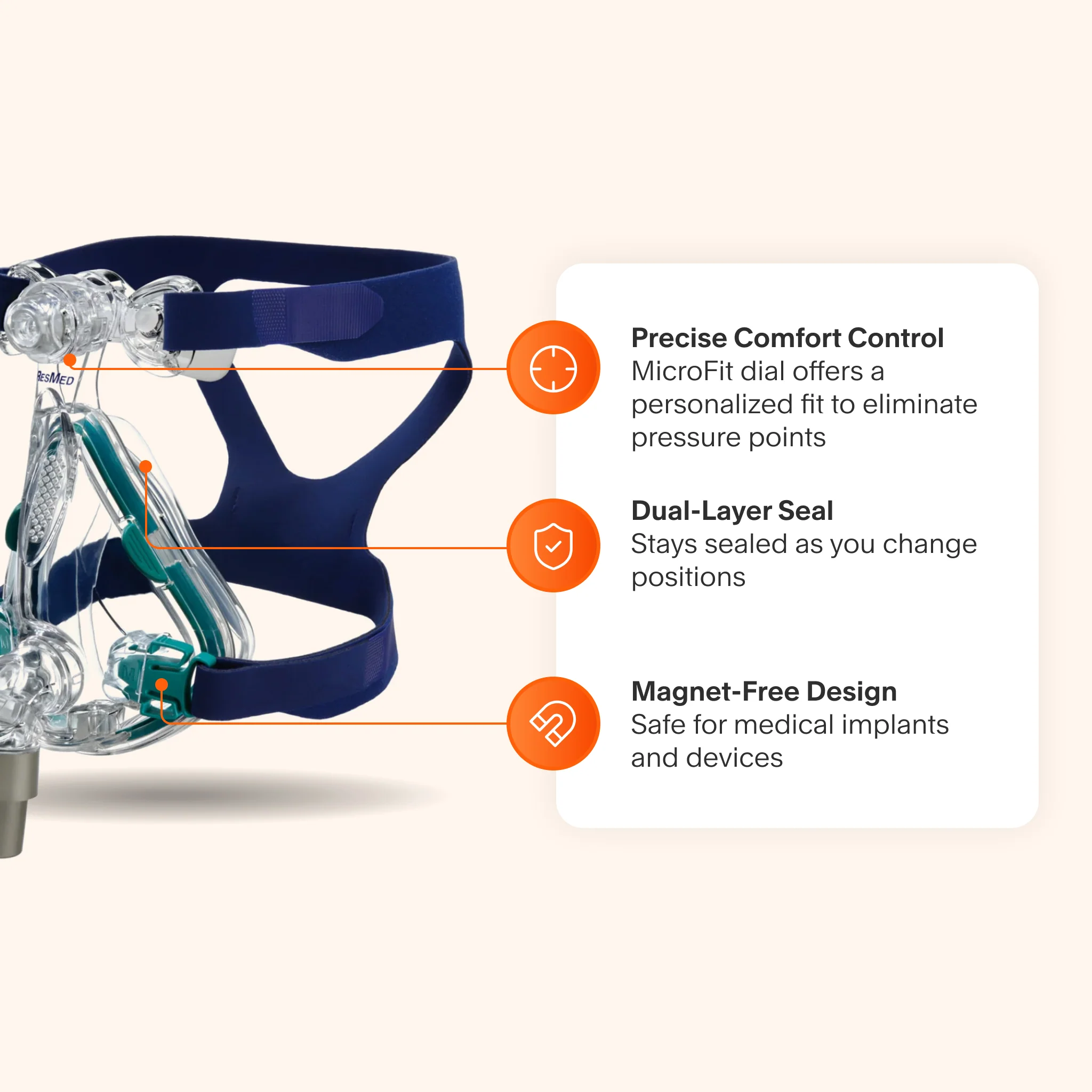 Mirage Quattro Full Face CPAP Mask - Image 4