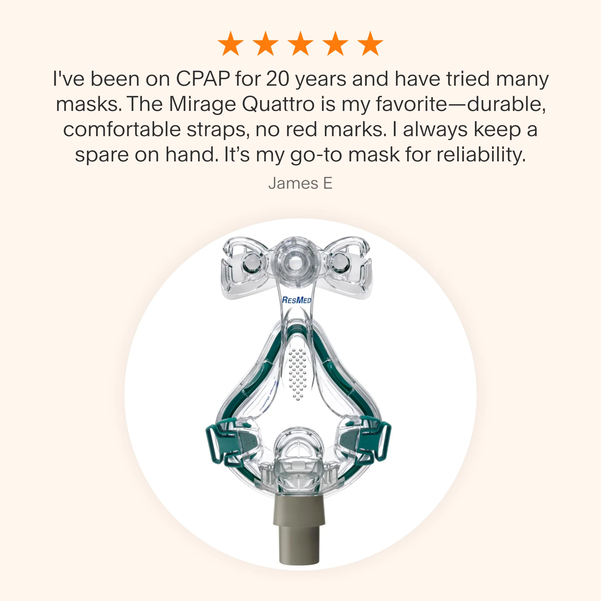 Mirage Quattro Full Face CPAP Mask - Image 5