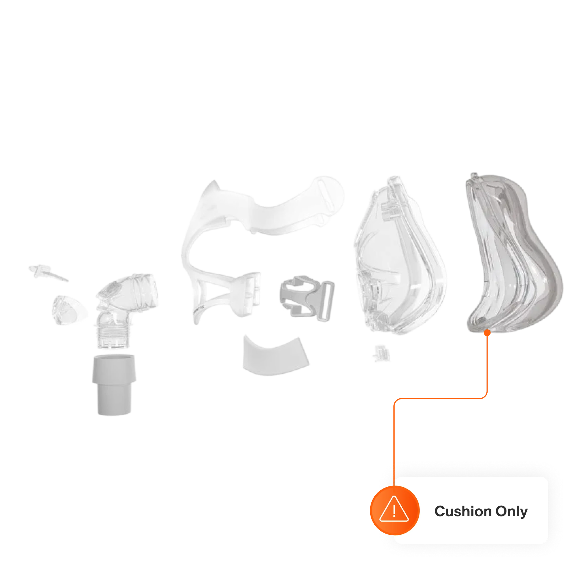 Full Face Cushion for Quattro FX Full Face CPAP Mask - Image 2